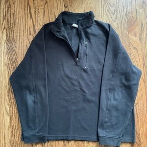 L.L. Bean Men's Black Zip-Up Sweater